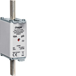 LNH0040M - Fusível de facas NH000 gG 40A 500V HAGER EAN:3250614120718