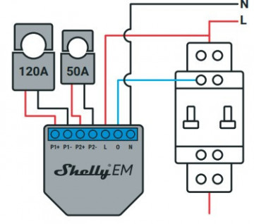 Pinça TI para Shelly EM (TI)