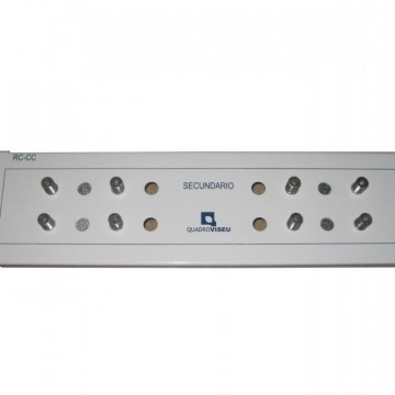 Quadro Viseu MÓDULO RC-CC 2X4 SAÍDAS PARA ATI/CATI MODULAR VISBOX (2 ESPAÇOS) VB.615