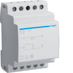 ST305 - Transf. campaínha 230V/8-12V 16VA 3M HAGER EAN:3250615703057