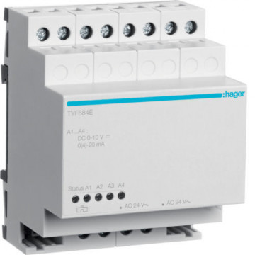 TYF684E - Actuador analógico expansão 4 canais HAGER EAN:3250616059955