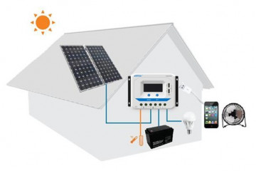 VS1024AU Regulador de Carga PWM 10A 12/24V EP SOLAR