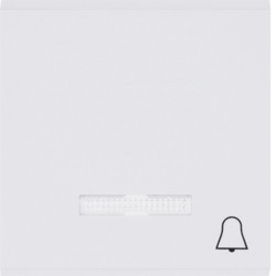WL6110 - lumina 2 Tecla c/visor campainha, branco HAGER EAN:8694407000927