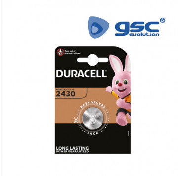 009000151 - Bateria de lítio Duracell DL2430 Blister 1 5000394030398