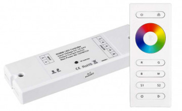 212217.4480W - Controlador RGB+W 12-24VDC 4x5A 480W (24Vdc) c/ comando RF - Quant. fornecida = 1 un
