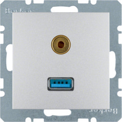 3315391404 - S.1/B.x - USB / jack 3.5mm, alum mate BERKER EAN:4011334330165