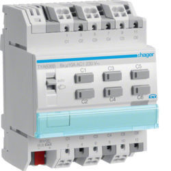 42 - TYA606B - 3250616059818 Actuador bin./est. 6 canais 10A KNX-S HAGER