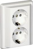 50332 CBR - TOMADA DUPLA SCHUKO MONOB C/OBTUR BRANCO EFAPEL 5603011030049