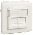 50442 SBR - ARO C/MÓDULO DUPLO P/CONETORES RJ45 BRANCO EFAPEL 5603011580865