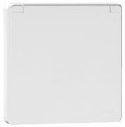 50634 TBR - 5603011067052 CENTRO SCHUKO C/TAMPA E OBTUR (IP44) BRANCO EFAPEL