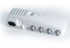 5530 -8424450055304 TELEVES - Amplificador Apartamento SMATV 1e/2s+TV "F" 5..30/47..862/950..2150MHz G.(-9)/18/20dB Vs.105/110dBµV (Blister T1)