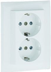 90332 CGE - 5603011070526 TOMADA DUPLA SCHUKO MONOB C/OBTUR GELO EFAPEL