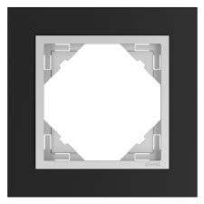 90910 TPA - ESPELHO SIMPLES PRETO MATE/ALUMINA EFAPEL 5603011607753