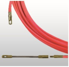 BAAS 760015 Guia Passa Cabos Baas Aço Flexível Coberto a Nylon 76 Ponteira Intercambiável 4mm 15M