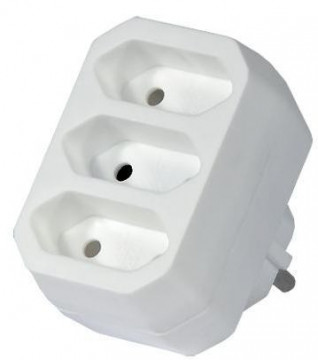 BN3355 ADAPTADOR DIVISOR SCHUKO 1XM-3XF