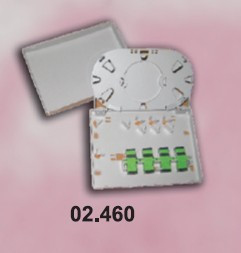 CAIXA TERMINAL DE FIBRA ÓPTICA COM 4 LIGADORES SC/APC