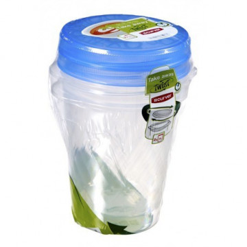 KETER CURVER 212074 Take Away Twist Set 2x1L P(cm)11,4 A(cm)18,5 L(cm)11,4
