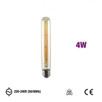 MRD-T300E2740CEA - LÂMPADA T30 LED FILAMENTO 4W 2300K AMBER GLASS OMNIUM ELECTRIC