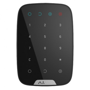 Teclado independente preto - Bidireccional - Certificado grau 2 - Sem fios 868 MHz Jeweller - ativado, ativado parcialmente, desativado e emergência - Alimentação 4 pilhas AAA 1.5 V