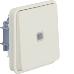 WNA003B - cubyko - Comut. escada c/aviso, branco HAGER EAN:3250617175036