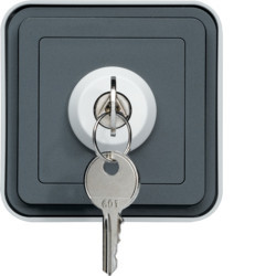 WNC036 - cubyko s - Interrup. chave c/3 pos, cinz HAGER EAN:3250617170369