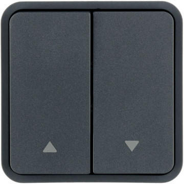 WNT982 - Tecla 2x Cubyko KNX p/ 1 estore, cinza HAGER EAN:3250617178860