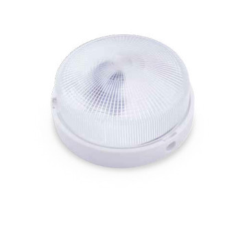 000700648 - Aplique plástico redondo E27 60W 230V Branco 8436021946485