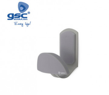 003802794 - Cabide de aço inoxidável + botão de abs cromado 45x84mm 8433373027947