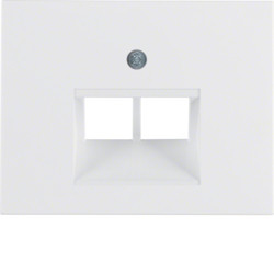 14097009 - K.1/K.5 - espelho RJ45 duplo, branco BERKER EAN:4011334263418