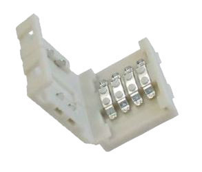 224218.1 - Uniao IP20 c/ 4 fios para fita led 10mm RGB - Quant. fornecida = 1 un