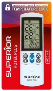 COMANDO AR CONDICIONADO SUPERIOR HOTEL PLUS +4000 MARCAS - SUPERIOR