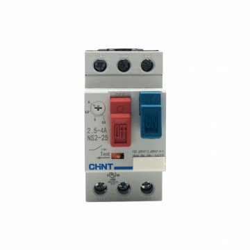 CHINT - DISJUNTOR MOTOR 3P 2,5-4A 2.5M 400/415VAC NS2254
