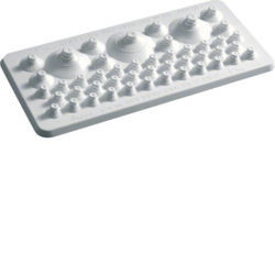 FZ426 - Placa passa-cabos p/cabos IP44/IP54 HAGER EAN:3250612779000