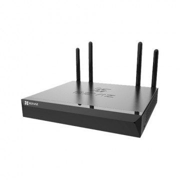 Gravador NVR Wi-Fi NVR - 16 CH vídeo / Compressão H.265 - Resolução 5Mpx /200Mbps - Wifi duplo para câmaras e roteador - Saída HDMI e VGA - Admite 1 disco rígido