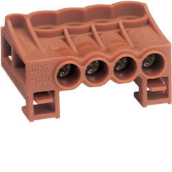 KN04P - Borne p/fase 4x25mm² 90A 630V HAGER EAN:3250613849252