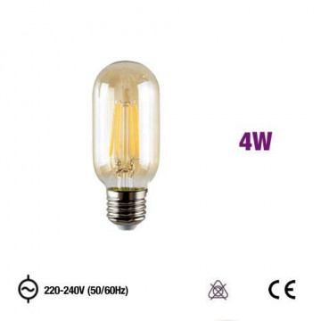 MRD-T450E2740CEA - LÂMPADA T45 LED FILAMENTO 4W 2300K AMBER GLASS OMNIUM ELECTRIC