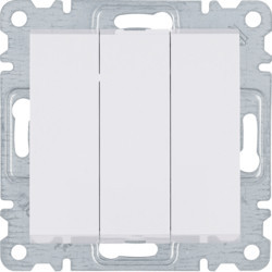 WL0070 - lumina 2 Interruptor triplo, branco HAGER EAN:8694407000279