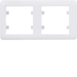 WL5220 - lumina 2 Quadro x2 horizontal, branco HAGER EAN:8694407000057