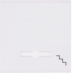 WL6130 - lumina 2 Tecla c/visor escadas, branco HAGER EAN:8694407000965