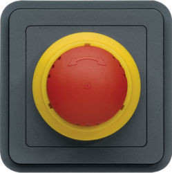 WNA033 - cubyko - Interruptor emergência, cinz HAGER EAN:3250617174336