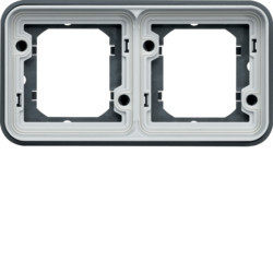 WNA402 - cubyko - Quadro x2 horizontal, cinzento HAGER EAN:3250617174428
