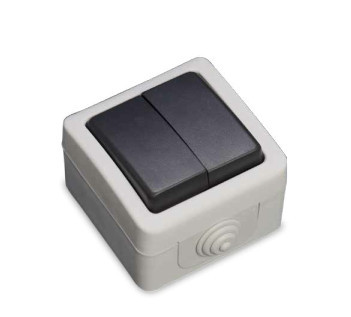 001200502 - Interruptor à prova d'água duplo 10A IP54 8436021945020