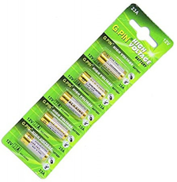 009000406 - Blister 5 baterias alcalinas GP 23A 12V 4891199042100