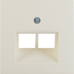 14098982 - S.1/B.x - espelho RJ45 duplo, creme BERKER EAN:4011334280545