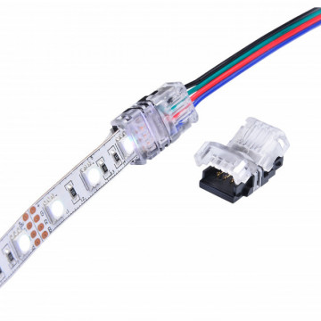 226218.1 - Ligador IP65 c/ 4 fios para fita led 10mm - Quant. fornecida = 1 un