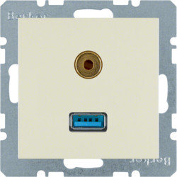 3315398982 - S.1/B.x - USB / jack 3.5mm, creme BERKER EAN:4011334341604