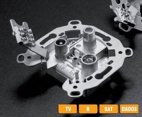 5250 -8424450134825 TELEVES - Tomada Separadora TV-FM-DADOS/SAT Global
