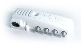 552240 TELEVES - Amplificador Apartamento MATV 2s+TV "F" 47...790MHz G.20/12dB Vs.106dBµV (Blister T1)