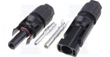 Conjunto de ficha MC4 macho + fêmea para painéis solares