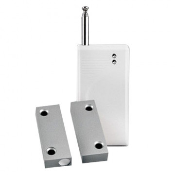 Detector contacto magnético - Sem fios - Antena externa - Indicador LED de carga de bateria baixa - Portas e janelas metálicas - Alimentação 2 pilas AAA 1.5 V LR03